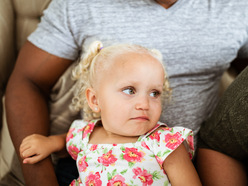 Young girl with blonde hair